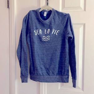 Super soft alternative blue sweatshirt Sea La Vie
